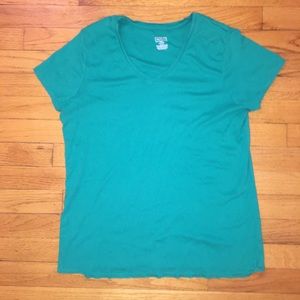 Green V-Neck T-Shirt